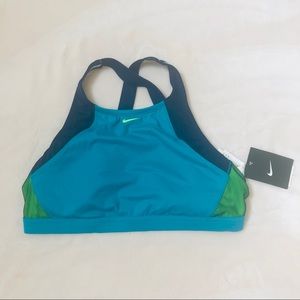 Blue Halter Nike Swim Top Size Large